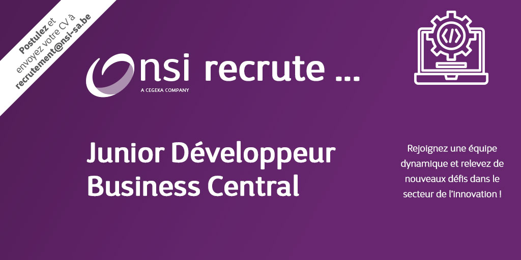 NSI recrute : Junior Développeur Business Central (H/F)