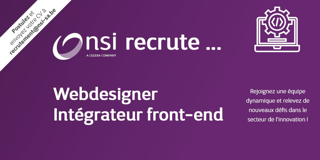 NSI recrute : Webdesigner/Intégrateur front-end (H/F)