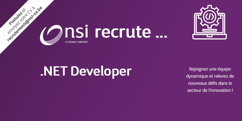 NSI recrute : .Net Developer (H/F)