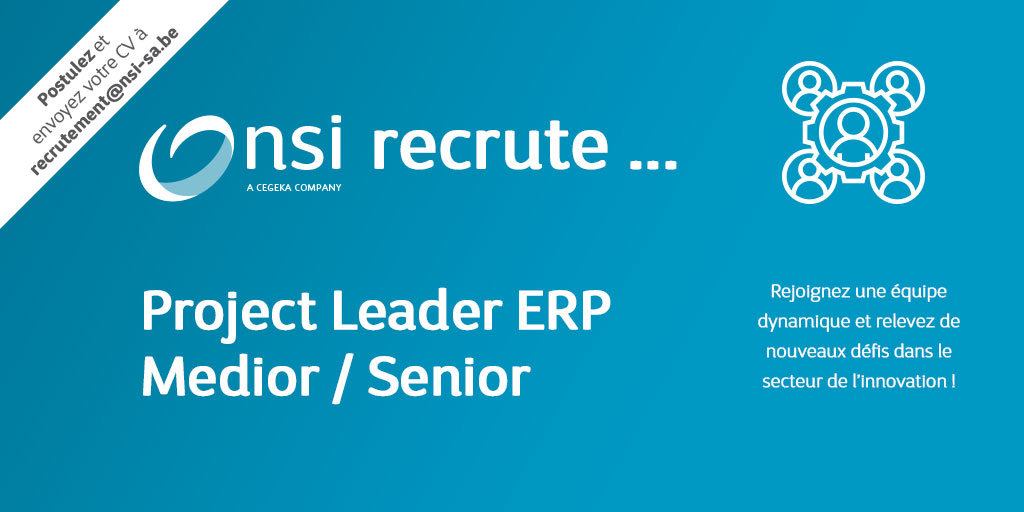 NSI recrute : Project Manager ERP Junior/Medior