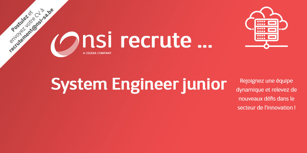 NSI recrute : System Engineer Junior / Technical Consultant (H/F)