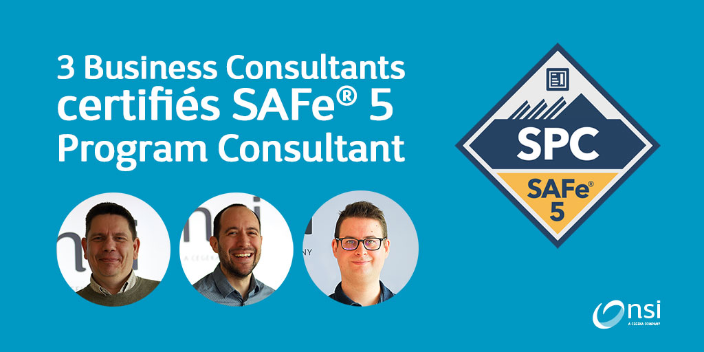 Trois nouveaux collaborateurs Certified SAFe 5 Program Consultant